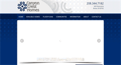 Desktop Screenshot of canyoncresthomesinc.com